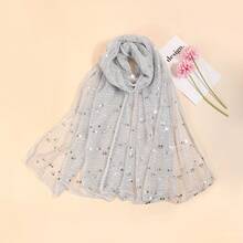 1 pieza Pañuelo de mujer ligero de unicolor con lunares y lentejuelas, adecuado para uso diario como pañuelo para la cabeza, bufanda para el cuello, chal de playa, para todas las estaciones - Multicolor - Ver 8