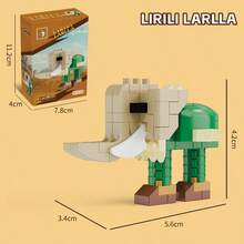 Tung Tung Sahur Character Building Blocks Toy, Tralalero Tralala, LiriLi Larrla, Boneca Ambalam Character Building Blocks Toy, Party Gift - Multicolor - View 13