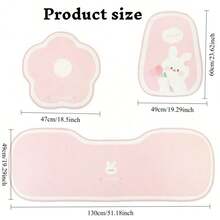 1 件女式可爱黑色汽车座椅套，四季通用