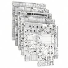 一套不锈钢3D金属模型套件，DIY火车模型，家居装饰，生日/新年礼物，手工练习，货运火车套装 - 彩色 - 查看 6