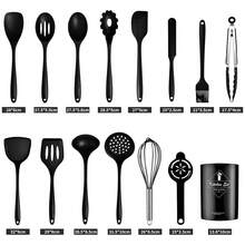 12pcs/15pcs/32pcs Silicone Cooking Utensil Set - Heat Resistant Kitchen Tools, Spatula, Tongs, Ladle, Brush, Whisk, Kitchen Gadget Set For Non-Stick Pots And Pans, Dishwasher , Great Gift - Pink - 12pcs - View 2