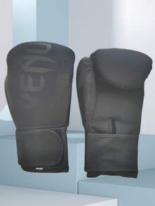 Klassische matte schwarze Boxhandschuhe, geeignet für Männer und Frauen von 4-99 Jahren, anwendbar für Boxen, Taekwondo, Sanda, Kick- und Sandsacktraining, Muay Thai Kampfschutzhandschuhe, bequem und atmungsaktiv, die ideale Wahl für Boxer - mattschwarz - Übersicht 1
