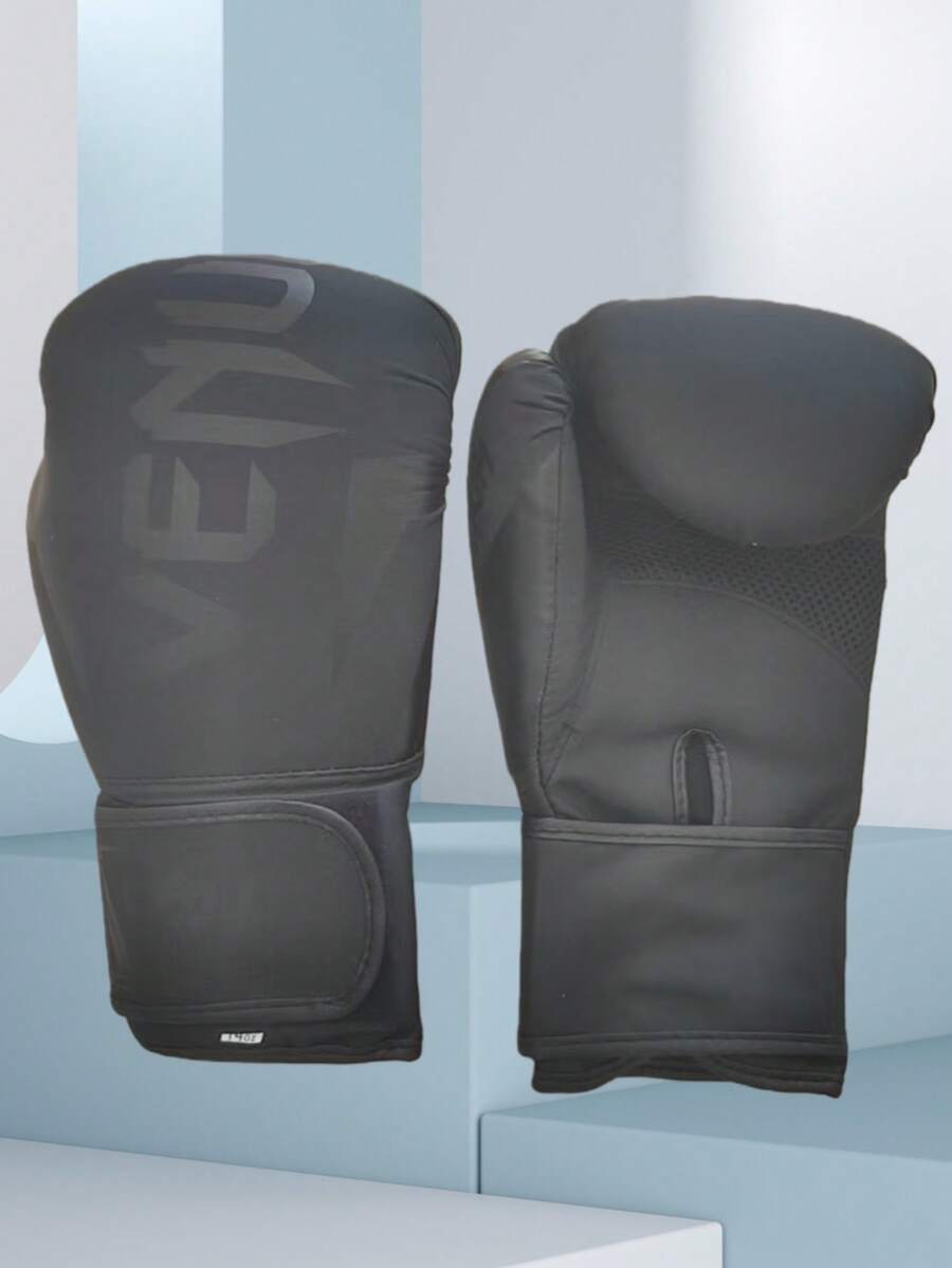Klassische matte schwarze Boxhandschuhe, geeignet für Männer und Frauen von 4-99 Jahren, anwendbar für Boxen, Taekwondo, Sanda, Kick- und Sandsacktraining, Muay Thai Kampfschutzhandschuhe, bequem und atmungsaktiv, die ideale Wahl für Boxer - mattschwarz - Übersicht 1