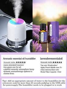 1pc 180ml Bedroom Humidifier, With 2 Working Modes, Colorful Night Light, Silent Mist, Home Electric Air Purifier, Small Aroma Diffuser, Can Be Used With Essential Oils. Available In Black, White And Pink, Suitable For Indoor Decoration. - Nhiều màu - Xem 23