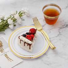 60-Piece Golden Disposable Plastic Cutlery Set, Including 20 Forks, 20 Spoons, And 20 Knives, Suitable For Home, Bars, Restaurants, Weddings, Birthdays, New Year, And Other Holiday Parties - Silver - View 8