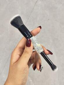 1pc High-Quality Rhinestone Makeup Brush, Versatile For Powder, Blush, Eye Shadow, Ideal Travel Cosmetic Gift - Multicolor - View 13
