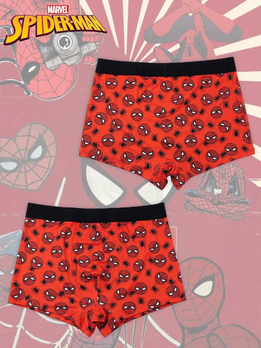 Disney 1pc Spider-Man Men's Briefs, Skin-Friendly Elastic Fitted Comfortable Boxer Briefs, All Season - Multicolor - View 1