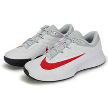 Jordan 男士网球鞋 M ZOOM VAPOR PRO 3 HC，舒适户外运动网球鞋 FZ2161-109 - 白/淺深紅/白金色 - 查看 3