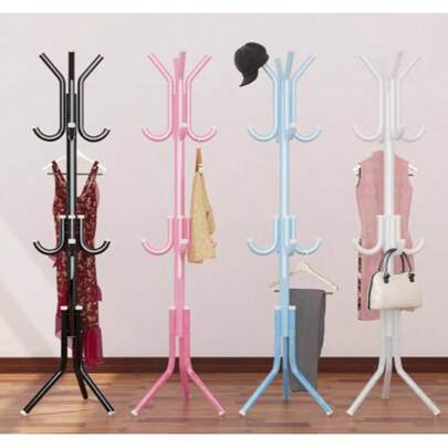 Wieszak na ubrania do sypialni, wolnostojący pionowy wieszak na ubrania, elegancki, minimalistyczny wieszak na ubrania do przedpokoju, kreatywny wieszak na ubrania i torby z żelaznymi zdobieniami