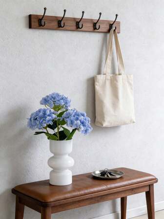 4/6 piezas Ramo artificial de hortensias Realista bordado Flores de alta calidad Exquisito y duradero Ramo de boda/Decoración del hogar Sala de estar Cocina Primavera Fiesta de jardín Cumpleaños Graduación Regalo de celebración