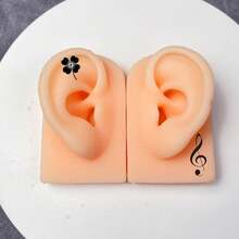 Ultra Soft Silicone Practice Face, Suitable For Tattoo And Makeup Artists. Silicone Practice Skin, Realistic Face Eyebrow Eye Lip Permanent Makeup Practice Tool. 3D Silicone Embroidery Face Skin, Beginner Eyebrow Eye Lip Simulation Practice Skin, Makeup Model, Jewelry Display Mold, Piercing Model, Beauty Learning - Multicolor - View 8