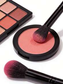 3pcs/Set Dual-Tone Soft Fluffy Makeup Brushes Set, Blush Brush, Powder Brush, Highlighter Brush, Beginner Makeup Tools, Multi-Functional & Portable - Black - View 7