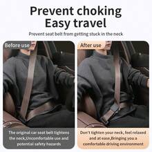 1pc Clip-On Seat Belt Adjuster & Holder - Ergonomic Car Safety Belt Lock Clip, Anti-Choking Position Limiter, Universal Fit For Sedan, SUV & Truck - Multicolor - View 4