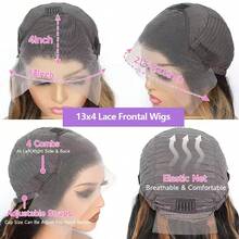 NATAN 1pc Soft Glueless Pre-Plucked 26 Inch Kinky Curly Lace Front Wig 180% Density Natural Black With Black Lace Frontal Wig - Natural & Black - View 8