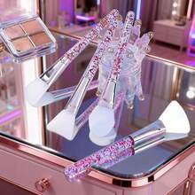 4pcs Silicone Face Mask Brush Set, Suitable For Applying Mud, Clay And Charcoal Masks, Glow Mask Brush Kit - Multicolor - View 2