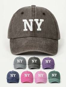 1/2/3pcs Embroidered NY Baseball Cap, Adjustable Outdoor Sun Hat For Spring Autumn Travel, Beach Vacation, Suitable For Men & Women, Y2K Style - Baseball Cap - View 16