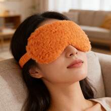 Soft Plush Sleep Eye Mask, Breathable & Skin-Friendly, Mini Mocha Cute Home Eye Shade - Multicolor - View 14