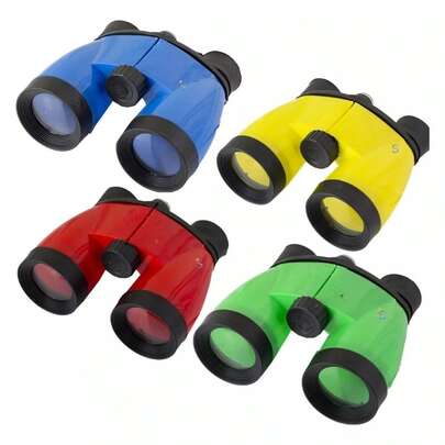 Binóculo De Brinquedo Colorido Infantil Com Cordinha