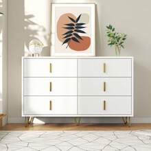 Elegant Dining Cabinet, Modern Design, Convenient And With Plenty Of Storage - White - View 1