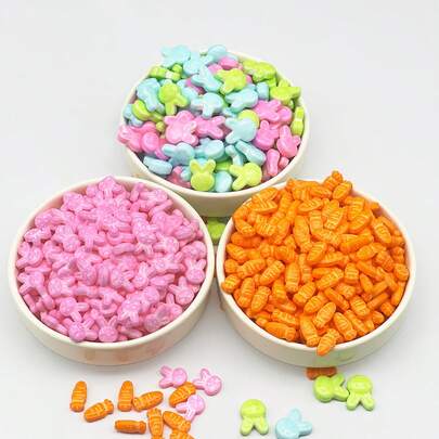 150克复活节蛋糕装饰品，生日快乐复活节派对，创意胡萝卜兔子蛋糕装饰，仅供装饰，不可食用