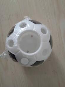 1pc Plastic Pen Holder, Multifunctional Pen Cup, Cartoon Football Creative Pen Holder, Office Football Pen Holder - Multicolor - View 4