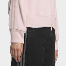 Adidas Originals Women's KNIT BALOON TT Jacket Knitted Hooded Cardigan KQ5489 - Pink - View 5