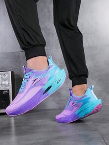 Carbon Plate Racing Road Running Shoes For Men Stable Support Shock-Relief Ultra-Light TPU Outsole Rebound Marathon Sneakers - 藍紫 - 查看 6