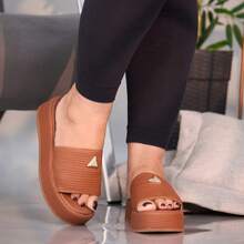 Women's Platform Sandal | Comfortable Flat Model - 駝色 - 查看 2
