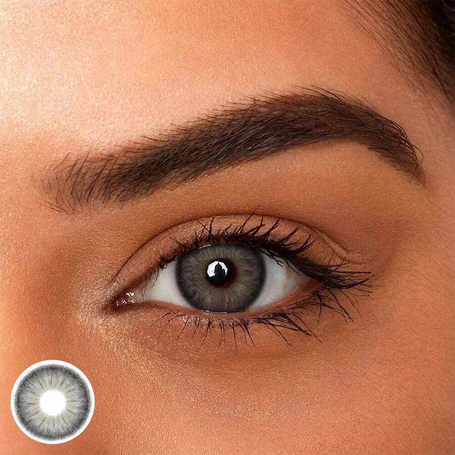 1 par de lentes de contacto de color suaves de 14.2mm desechables en 1 año, esenciales para fiestas de Navidad - Desechable Anual - Ver 1