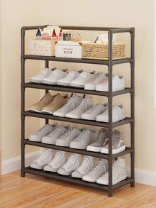1pc 3/4/5/6/7 Tier Multi-Layer Shoe Rack Sturdy Space Saving Shoe Organizer Dustproof Large Capacity Entryway Shoe Storage Stand Easy Assembly For Home Dormitory - Multicolor - View 3