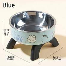 Stainless Steel Anti-Slip Anti-Fall Pet Bowl With Raised Stand For Cats And Dogs - 100ml - View 4