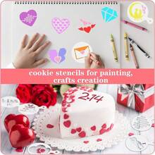 Reusable 36-Piece Cookie Stencils For Valentine's Day Decorating - DIY Party Decor - Multicolor - View 5