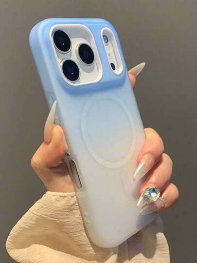 Luxury Matte 2-In-1 Candy-Colored Gradient Phone Case Compatible With IPhone 17 16 15 14 13 12 Pro Max 14 15 16 Plus 11 For Magnetic Wireless Charging Shockproof Soft Cover