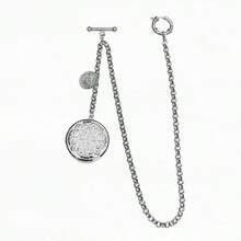 Vintage British Gentleman Suit Vest Chain, Long Chain, Multi-Purpose Brooch, Pocket Watch Chain, Waist Chain, Key Chain Accessories - 1PC - View 6