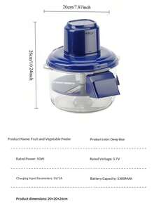 RAF Automatyczna obieraczka do owoców – elektryczna obieraczka do owoców, odpowiednia do obierania zielonych winogron i usuwania skórki z pomidorów koktajlowych, kompaktowa obieraczka do owoców, przeznaczona do małych, okrągłych owoców, inteligentne narzędzie kuchenne dla domowych kucharzy, przyrządzanie dżemu, automatyczna obieraczka do winogron, elektryczna obieraczka do czosnku i pomidorów koktajlowych, odpowiednia do małych produktów, łatwe w obieraniu narzędzie kuchenne - Wielokolorowe - Zobacz 12
