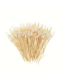 1/50/100pcs Sweet Daisy Theme Food Picks, Flower Dessert Fruit Forks, Toothpick Sticks, Flower Picks, Perfect For Drinks, Desserts, Appetizers, Fruits And Dessert Decoration, Party, Wedding, White Mini Food Picks Suitable For Decoration, Kitchen, Summer Party, Fun Drink Accessories, Holiday Birthday Party Decoration Supplies - Multicolor - View 11