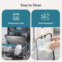 Dual-Sided Cutting Board | Pure Titanium (Lightweight & Durable)/ Wheat Straw PP (Natural Slip-Resistant) | Large Size 15.2x10.4 Inches | Kitchen, Restaurant, Picnic Use - màu đen - Xem 7