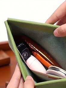 IC Auto-Lock Vintage Wallet - Long Banknote Clip, With Coin Pouch And Credit Card Slots - Durable (PU Material) - Deep Style // For Bank Deposit, Cash And ID Card Storage - Fashionable Wallet