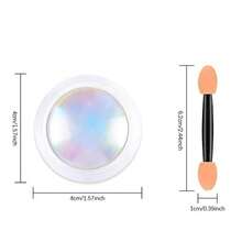 2 Pcs Neon Chrome Nail Powder Unicorn Chrome Nails Glitter Pigment Aurora Iridescent Powder Pigment For Nails Opal Pearl Mica Powders Chameleon Pearl Manicure Pigment - Mermaid Chrome 2pcs - 查看 2