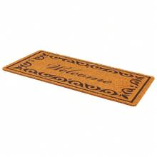 Durable Door Mat, Welcome Doormat For Outdoor Entrance, 29.5" X 17" All-Weather Faux Coir Entryway Mat With Non-Slip Backing, Low-Profile & Easy-To-Clean Front Door Mats For Garage, Backyard, Retroism Patio, Pet Friendly Mats, Odorless - Default - 查看 4