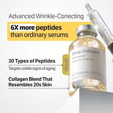 Collagen Silk Peptide Facial Ampoule 30ML - Age-Defying Hydrating Face Serum For All Skin Types, Sensitive Skin , Non-Greasy Daily Formula With Hyaluronic Acid - Essence - View 2