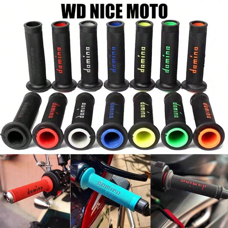 WD NICE MOTO 摩托车改装配件 Domino 车把胶套 越野油门胶套 防滑车把套 - A - 查看 1