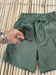 Boys' Bermuda Shorts - Kids' Fashion - New Arrival / Summer / Party / Outing / Gift / - Green - View 6