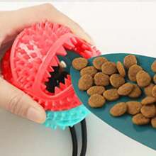 Interactive Dog Chew Toy With Treat Dispenser – Durable Chew & Teeth Cleaning Rope Ball For Aggressive Chewers, Puppy Training, And Boredom Relief (Blue) - 藍色 - 查看 2
