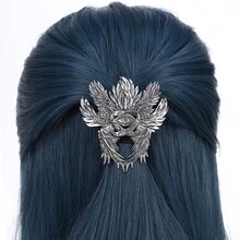 Hot Selling Viking Retro Six-Winged Angel God's Eye Hair Clip Personality  Fashion Versatile Hairpin Party Accessories - 銀色 - 查看 1