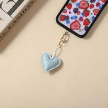 Creative Three-Dimensional Leather Heart Love Simple Bag Pendant Key Chain Car Pendant DIY Accessories - Multicolor - View 4
