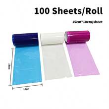 一次性隔离膜，10厘米 x 16米卷装，适用于纹身、牙科和医疗表面保护，防水、防尘、清洁 - 藍色 - 查看 7