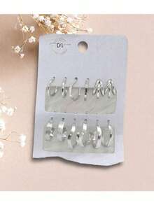 Earring Sets - Bạc - Xem 10