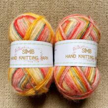 2pcs/Pack (100g/372yds) Handmade Multicolor Gradient Blended Knitted & Mohair Yarn, Soft & Non-Irritating, Fashionable & Versatile, Suitable For DIY Knitting & Crocheting Projects Like Bags, Hats, Scarves, Socks, Sweaters, Craft Decorations, Multiple Colors Available - Multicolor - View 15