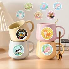 50pcs Cute Animal Positive Energy Waterproof Creative Stickers, Computer, Mobile Phone Case, Guitar, Desktop, Water Bottle, Suitcase, Skateboard, Refrigerator DIY Stickers, Hand Account Decoration Personalized Material Stickers - Multicolor - View 7